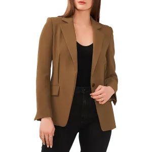 1.State Womens Shoulder Pads  One-Button Blazer