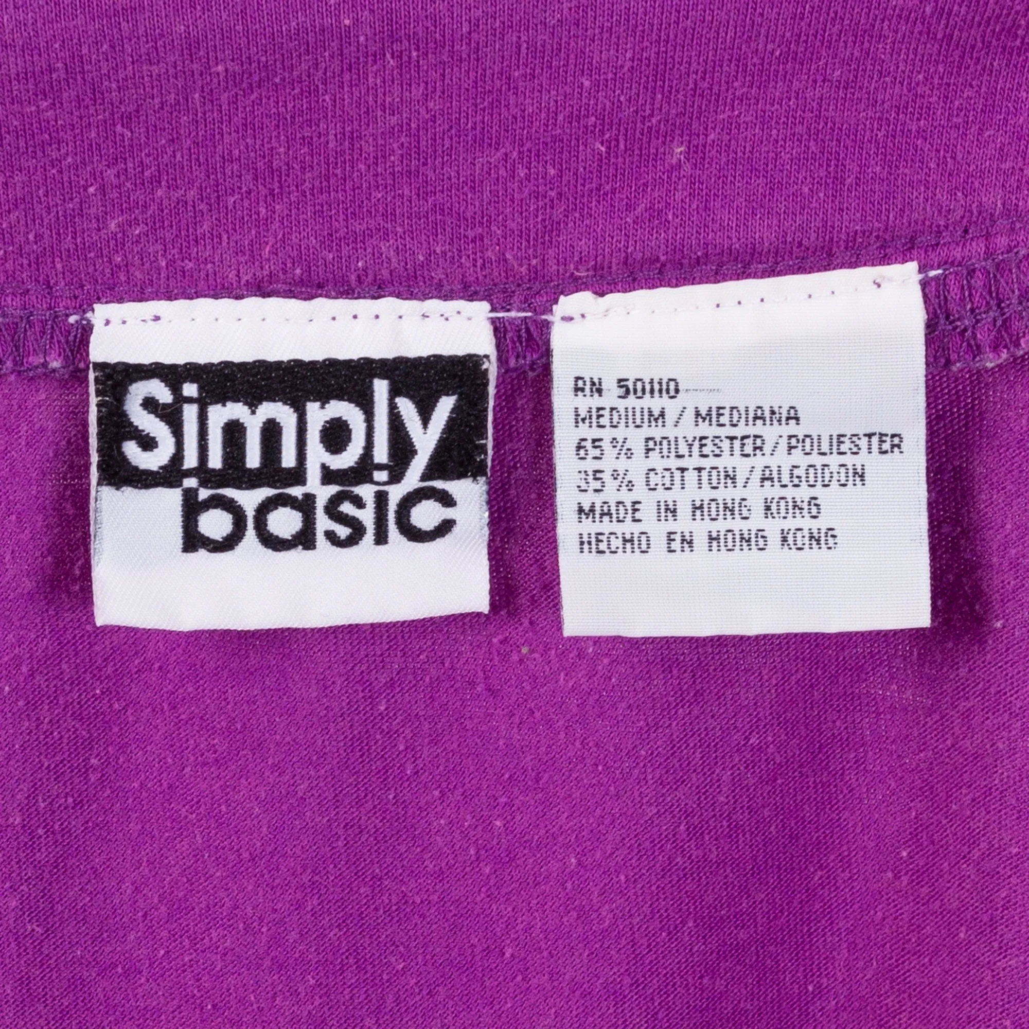 80s Purple Crop Top - Medium