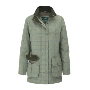 Alan Paine Rutland Ladies Tweed Waterproof Coat - Spindle