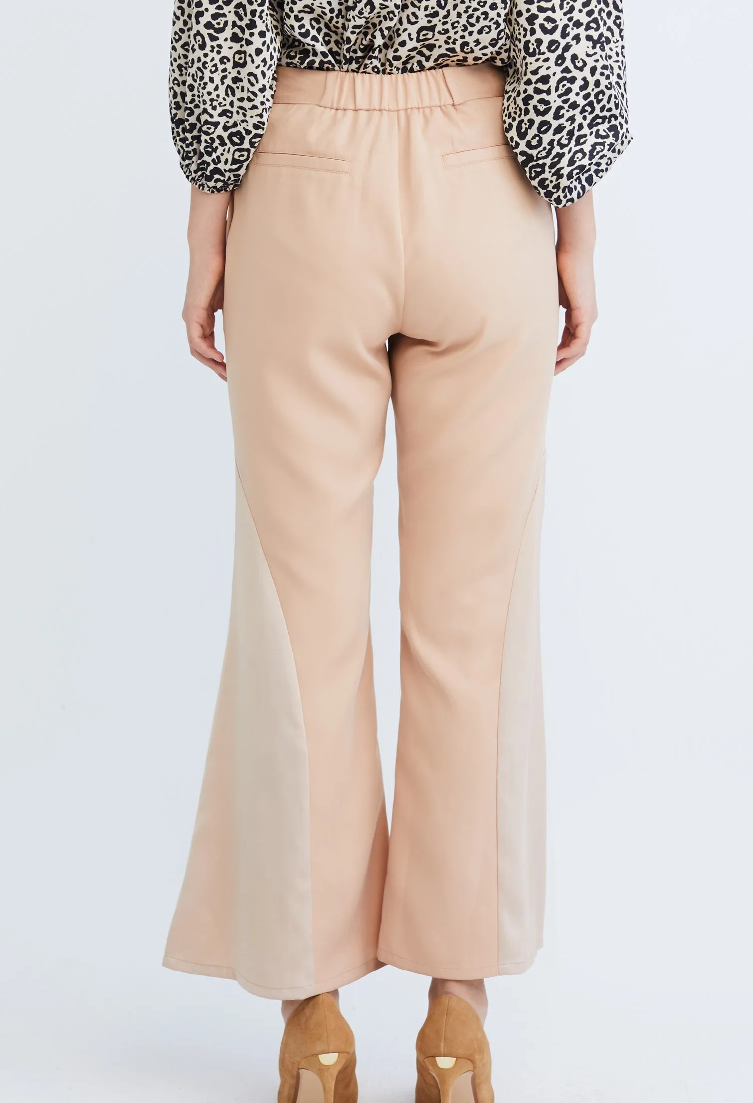 Bell Tulip Bottom Contrast Split Pants