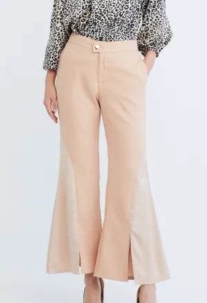 Bell Tulip Bottom Contrast Split Pants