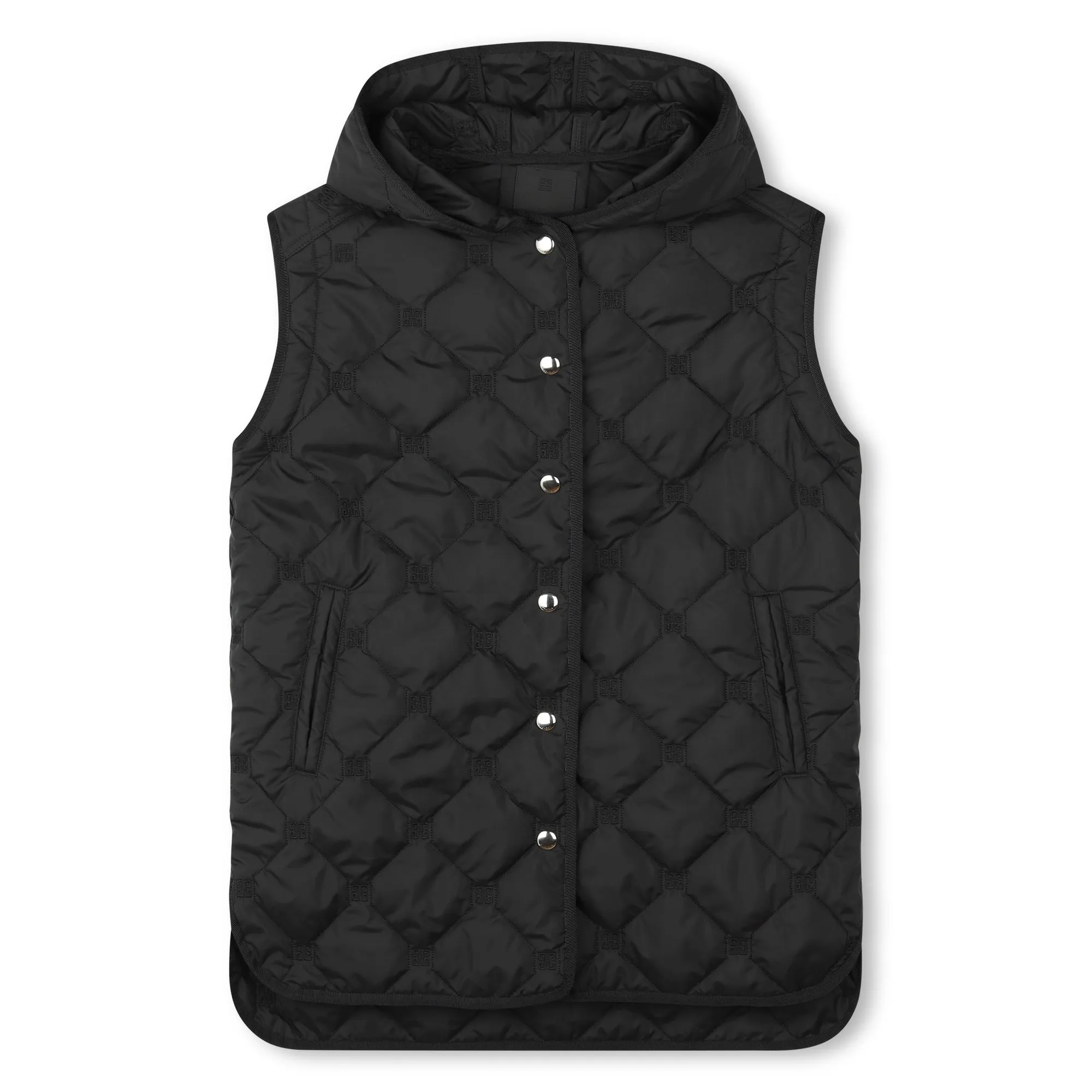 Black Removable Sleeve Puffer Jacket