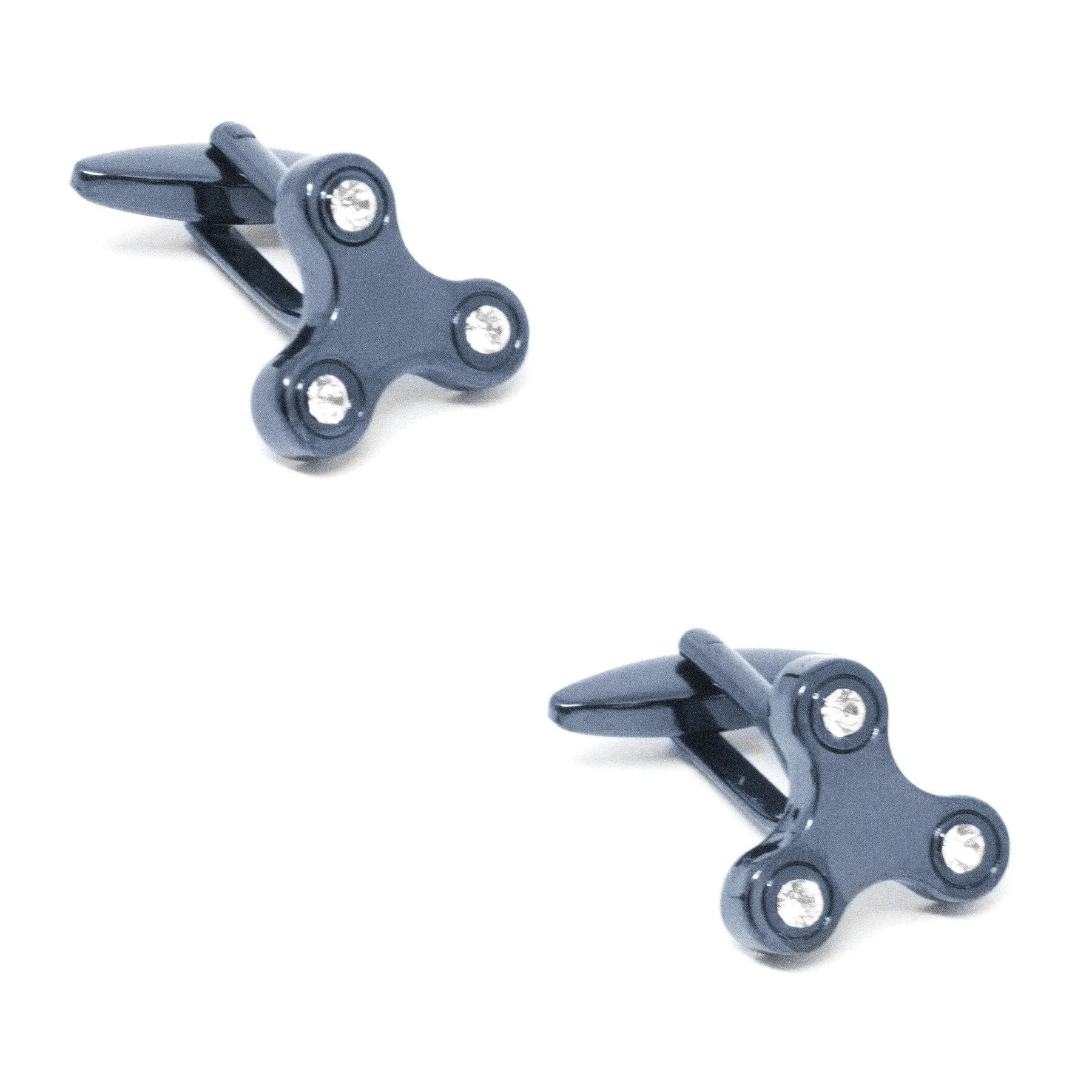 Blue Fidget Spinner Cufflinks