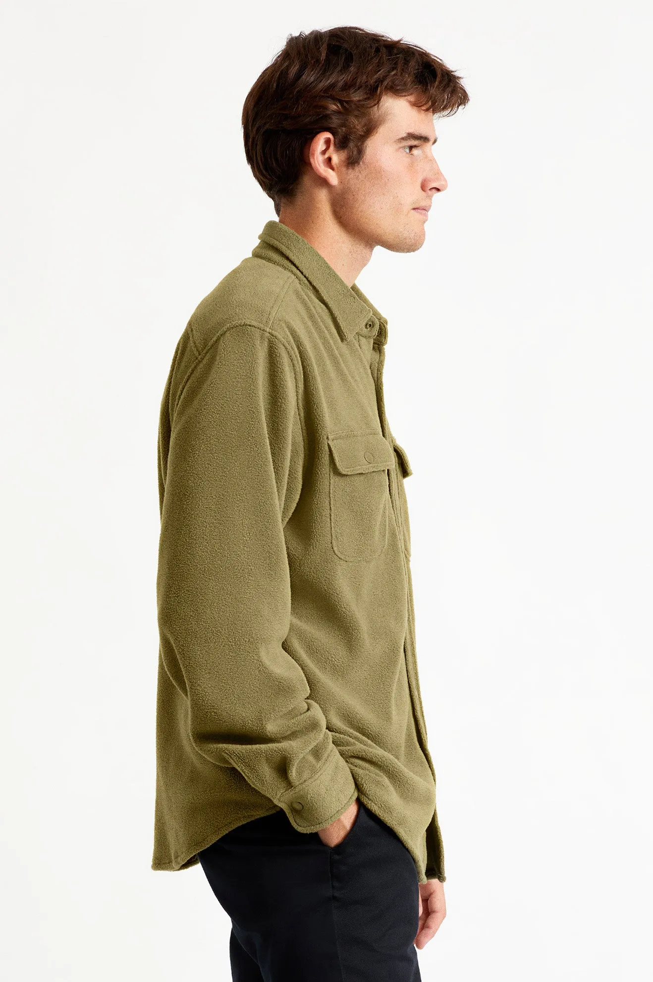 Bowery L/S Fleece - Military Olive