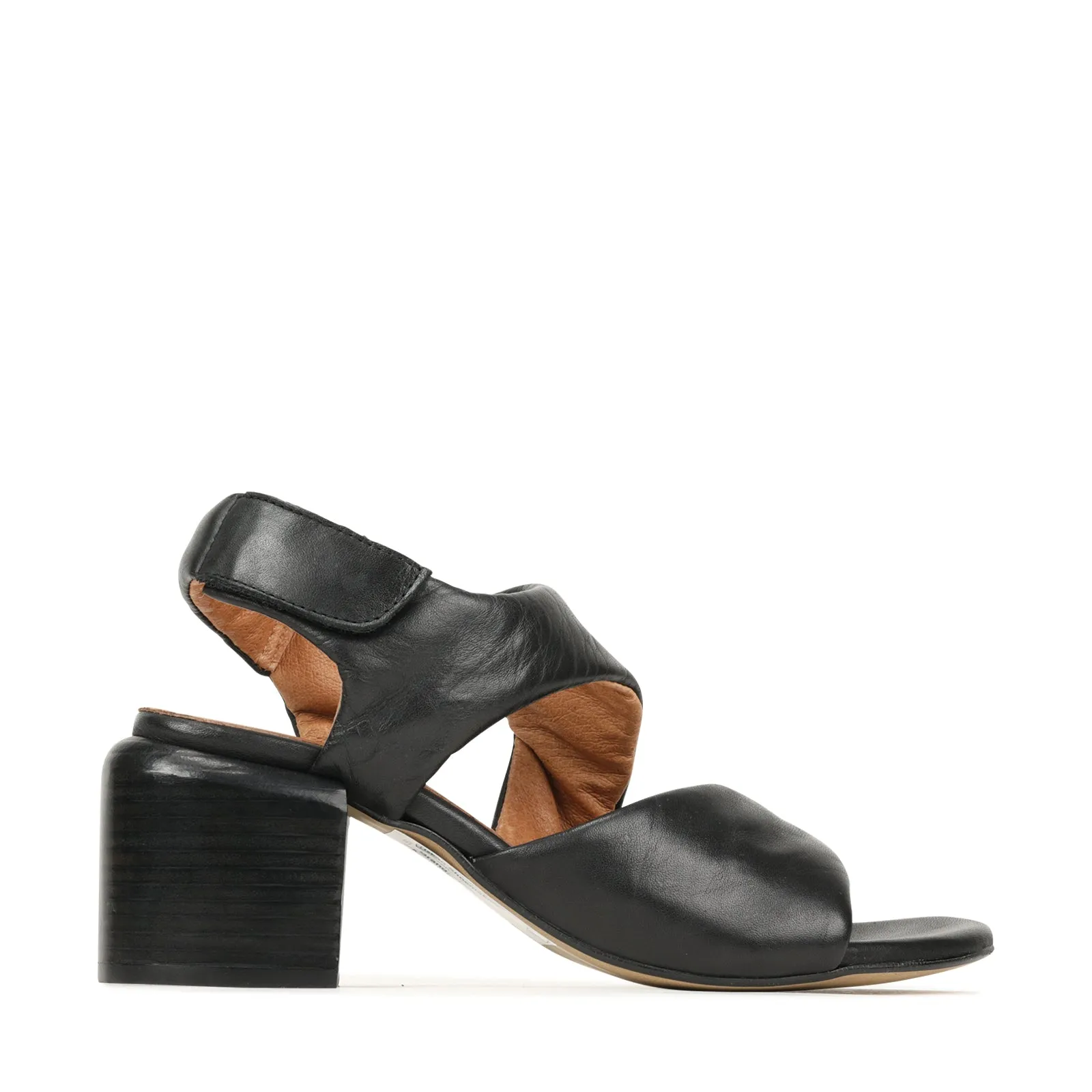 CHARBEL BLOCK HEEL SANDAL LEATHER