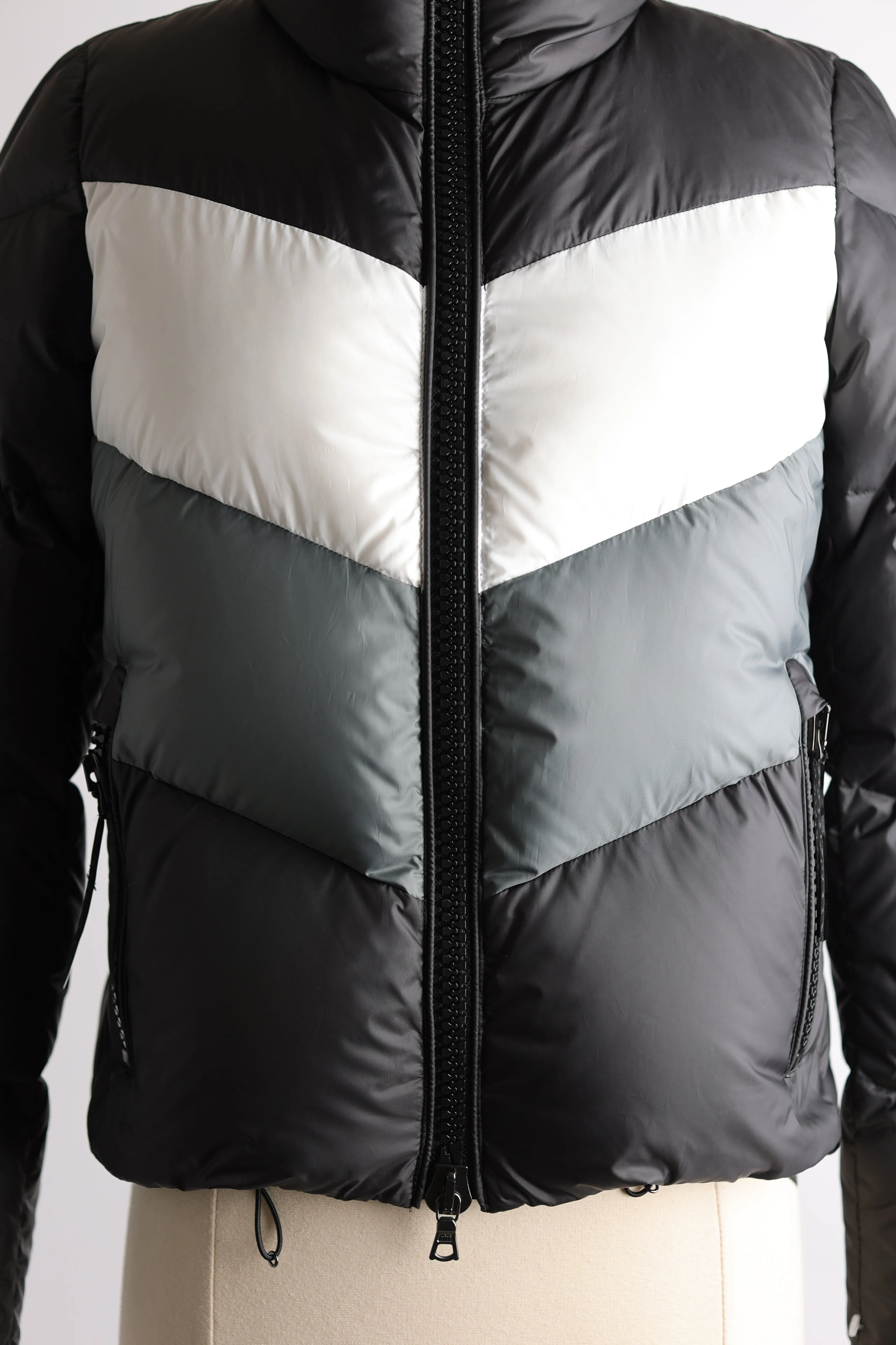 Color-Block Down Puffer Jacket