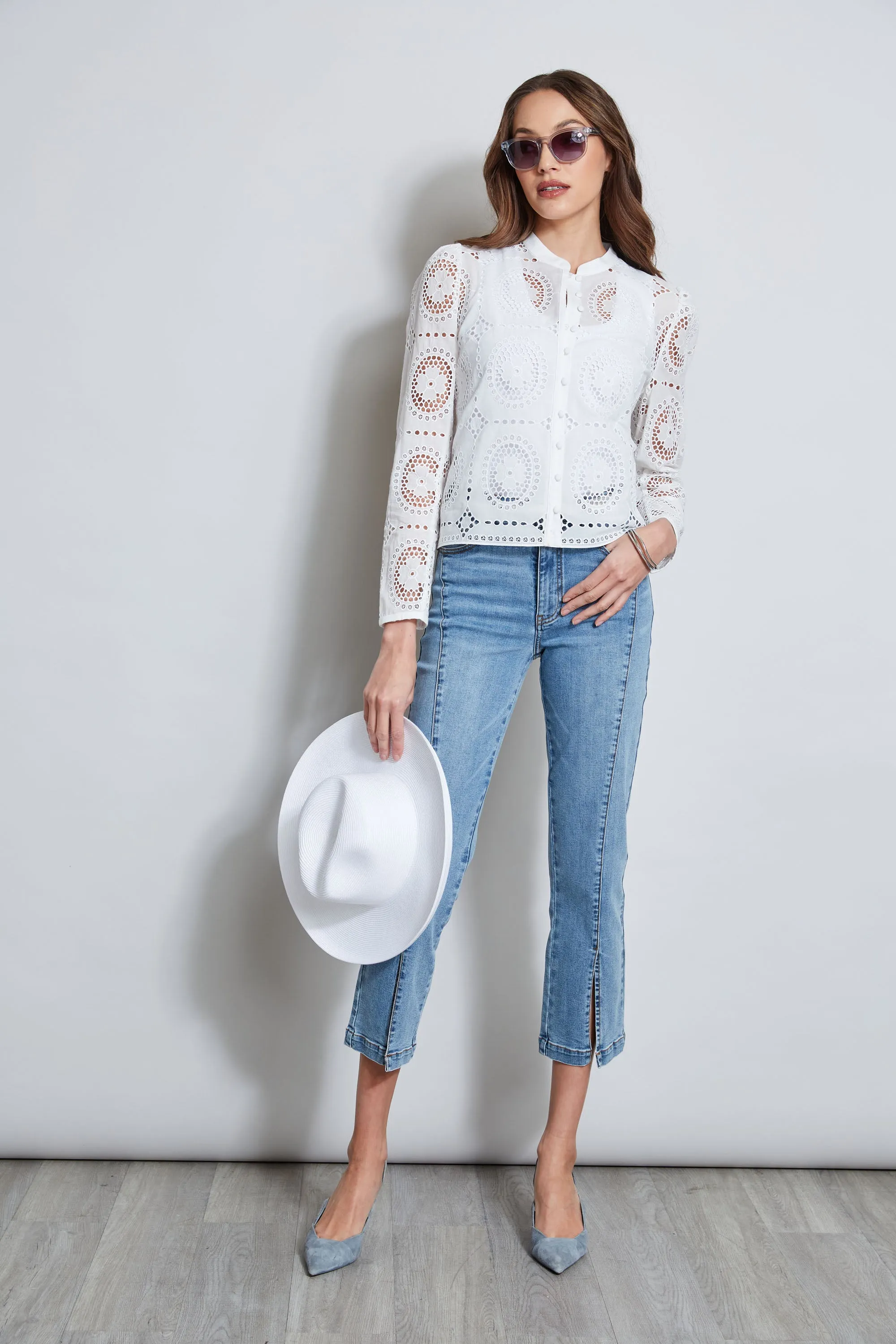 Lace Button Shirt