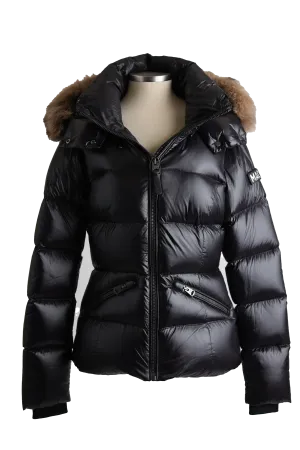 Madalyn Down Puffer Jacket W/ Shearling Hood