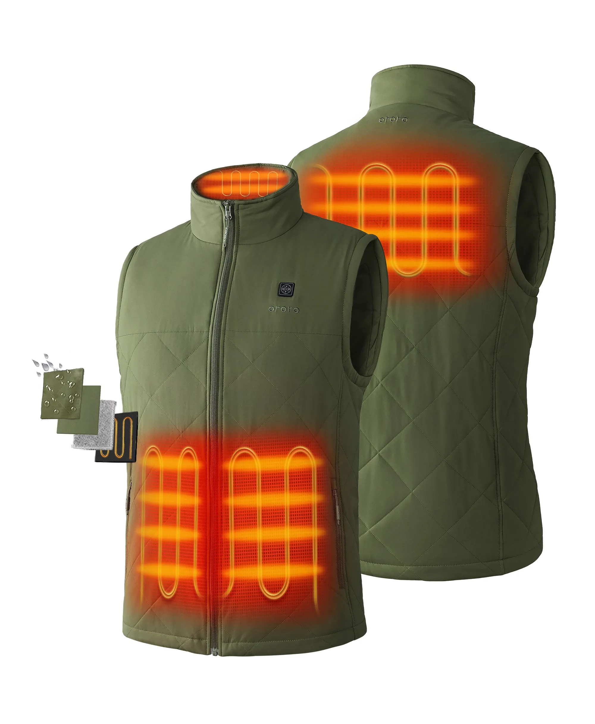 Men's Heated Quilted Vest - New Colors