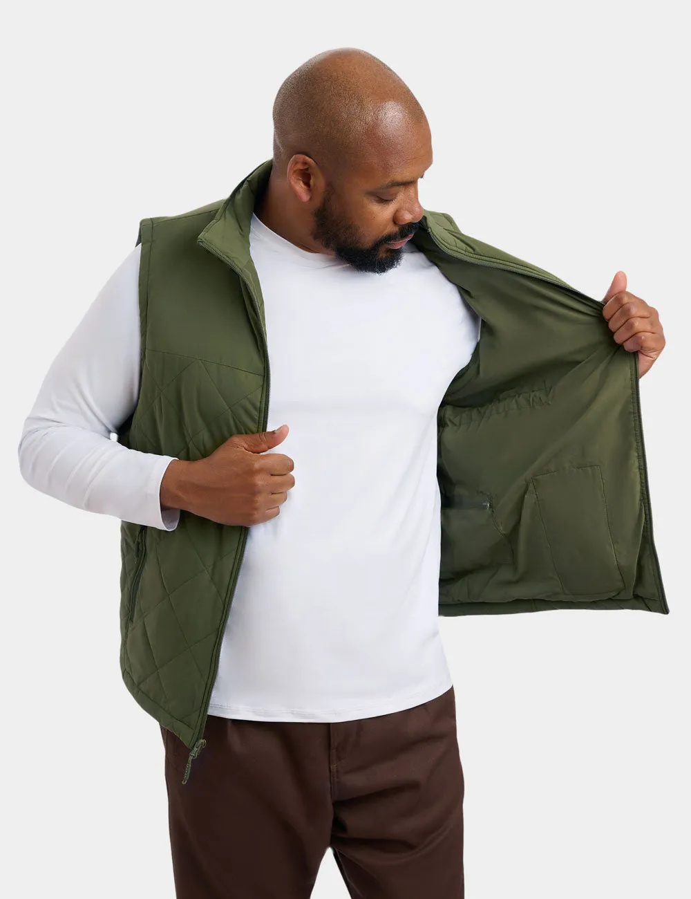 Men's Heated Quilted Vest - New Colors