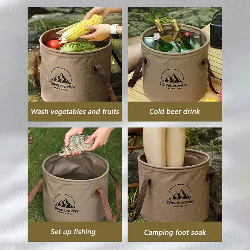 Multi-functional Waterproof Collapsible Basins, Bucket