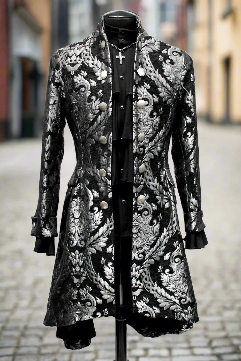 ORDER OF THE DRAGON COAT - SILVER/BLACK TAPESTRY