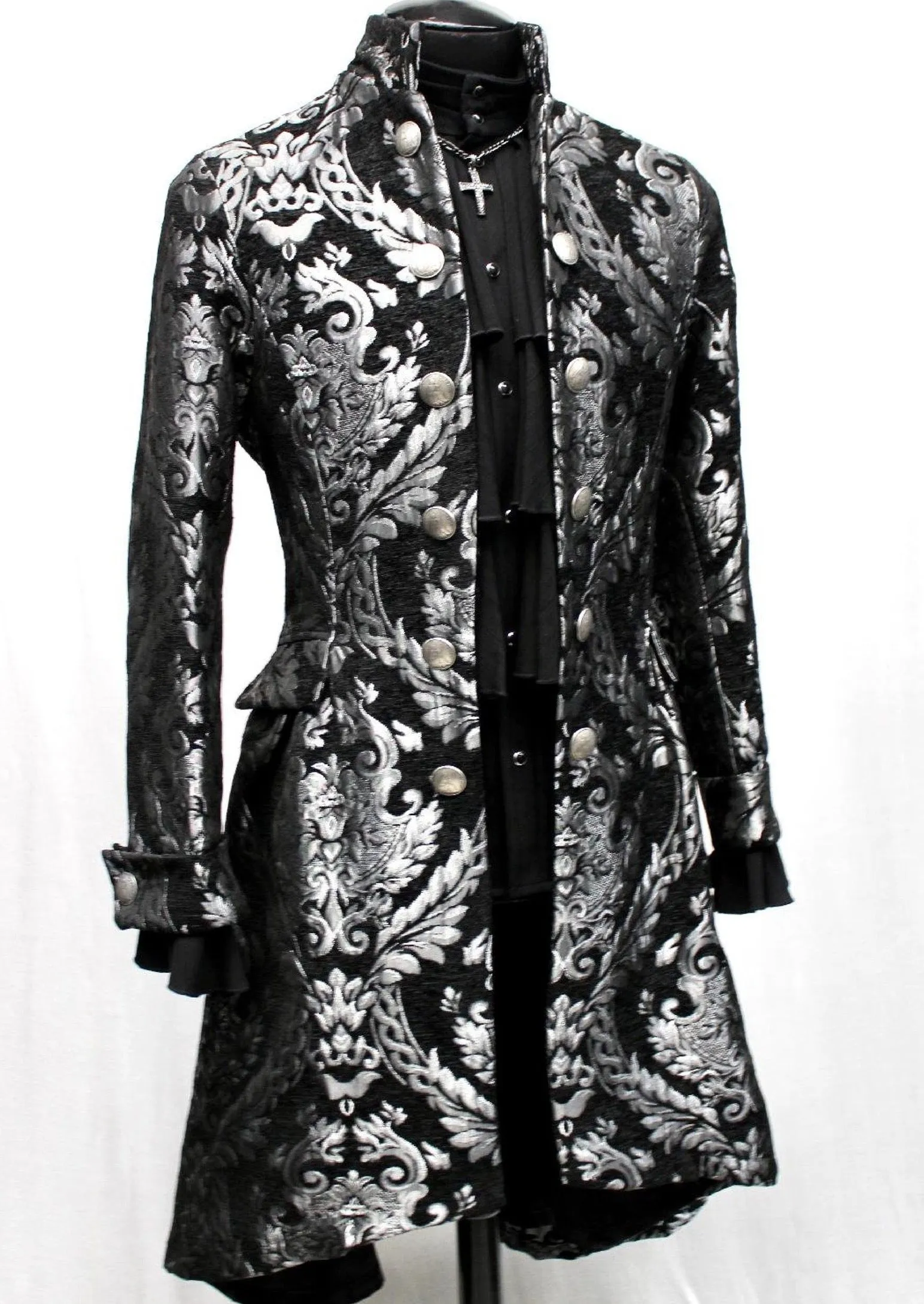 ORDER OF THE DRAGON COAT - SILVER/BLACK TAPESTRY