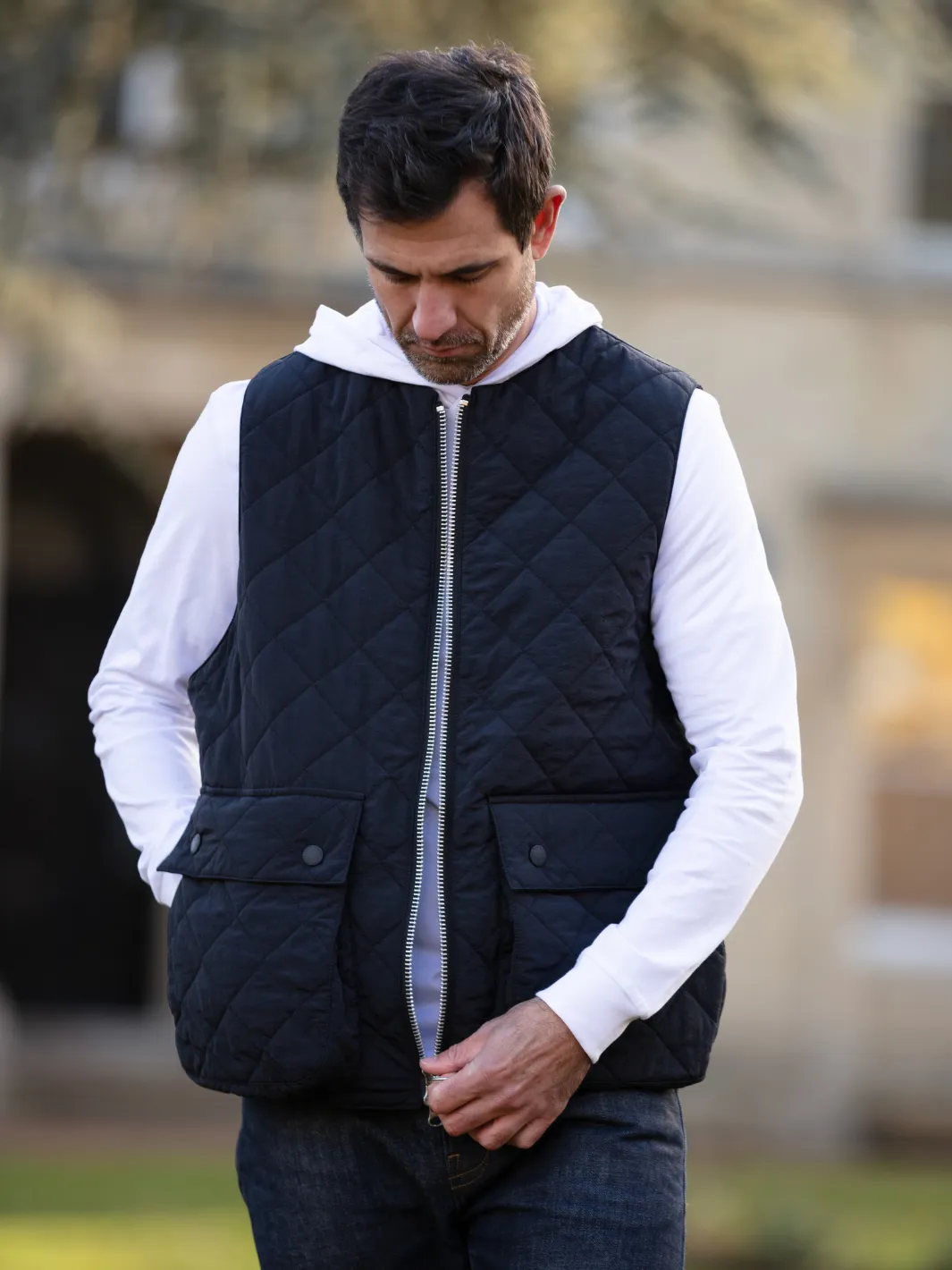 Padded Vest - Charcoal