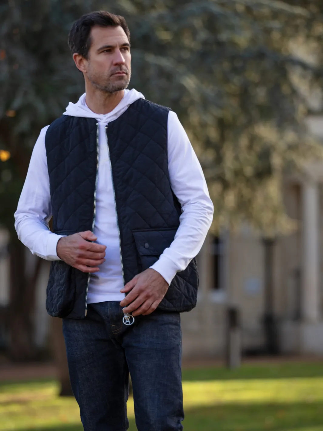 Padded Vest - Charcoal