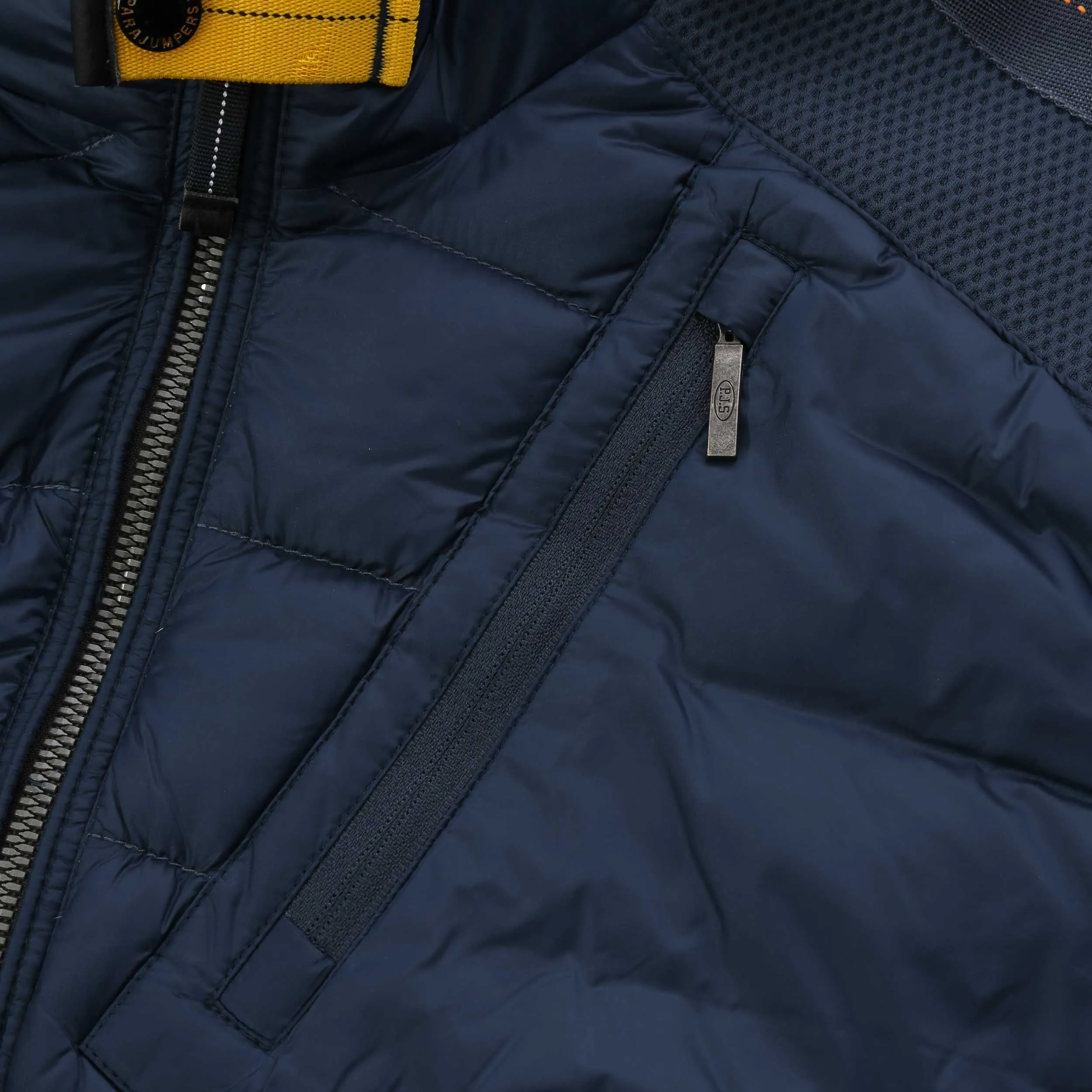 Parajumpers Jayden Quilted Fleece Jacket in Dark Avio Navy