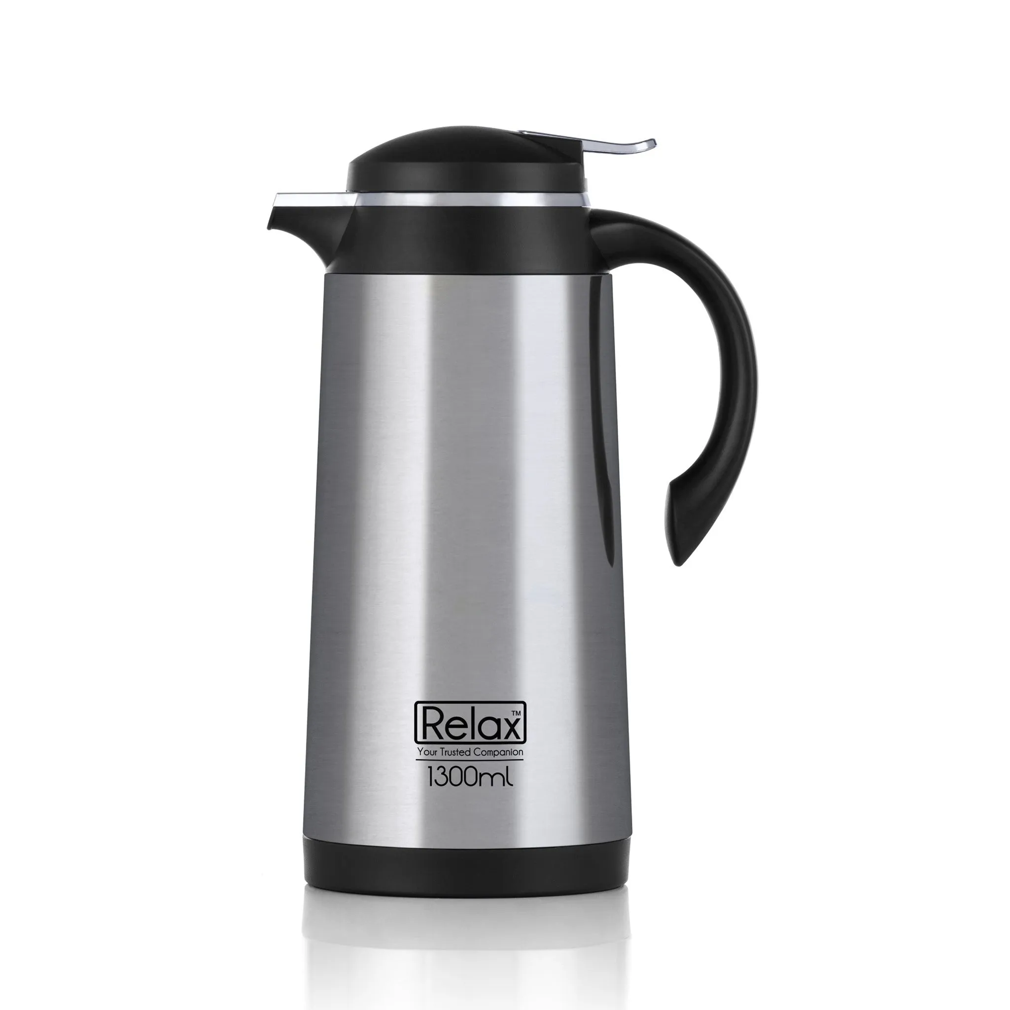 RELAX 1900ML VERRA STAINLESS STEEL THERMAL CARAFE - BLACK (D4100 SERIES)