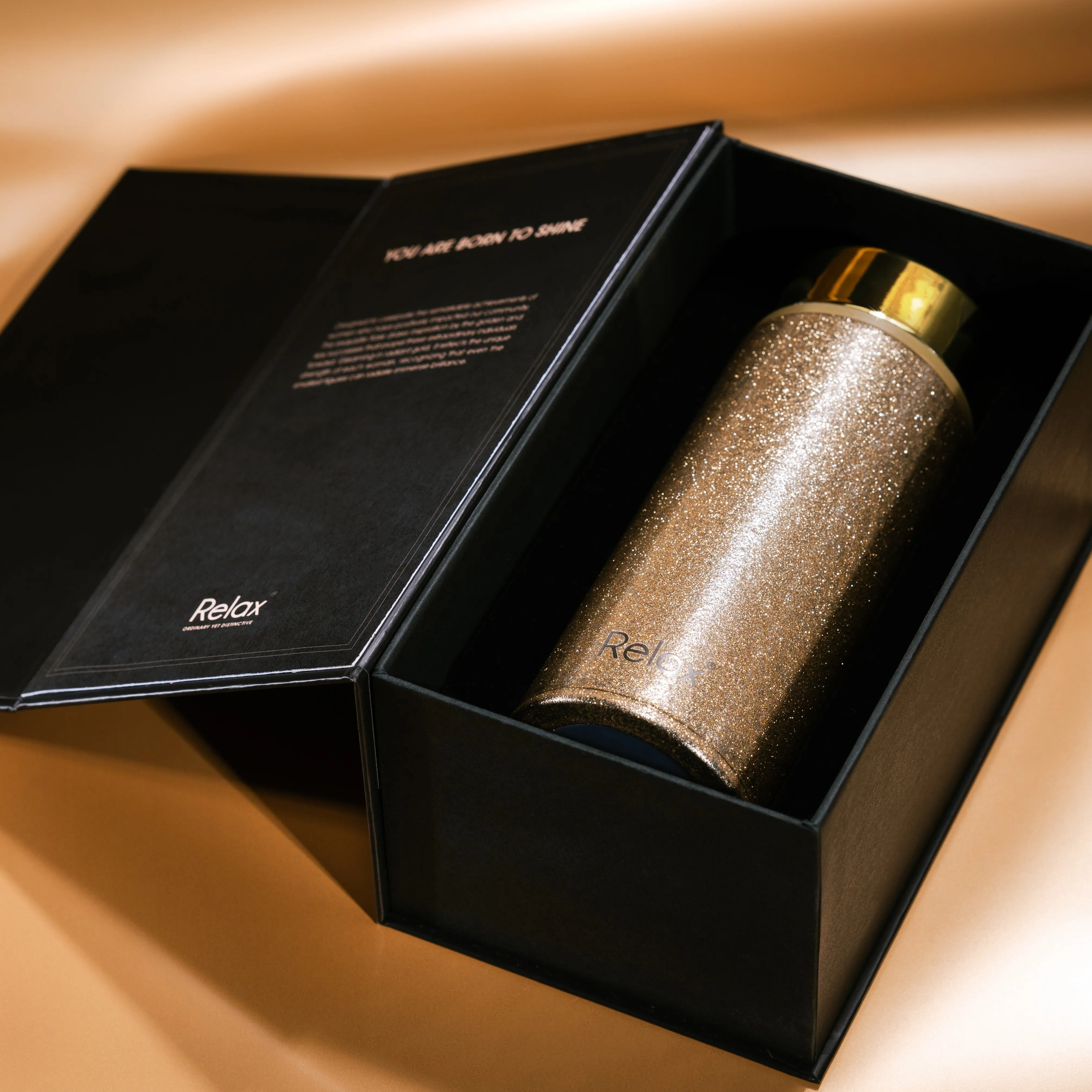 RELAX 250ML CHERIE STAINLESS STEEL THERMAL FLASK - GOLDEN RULE