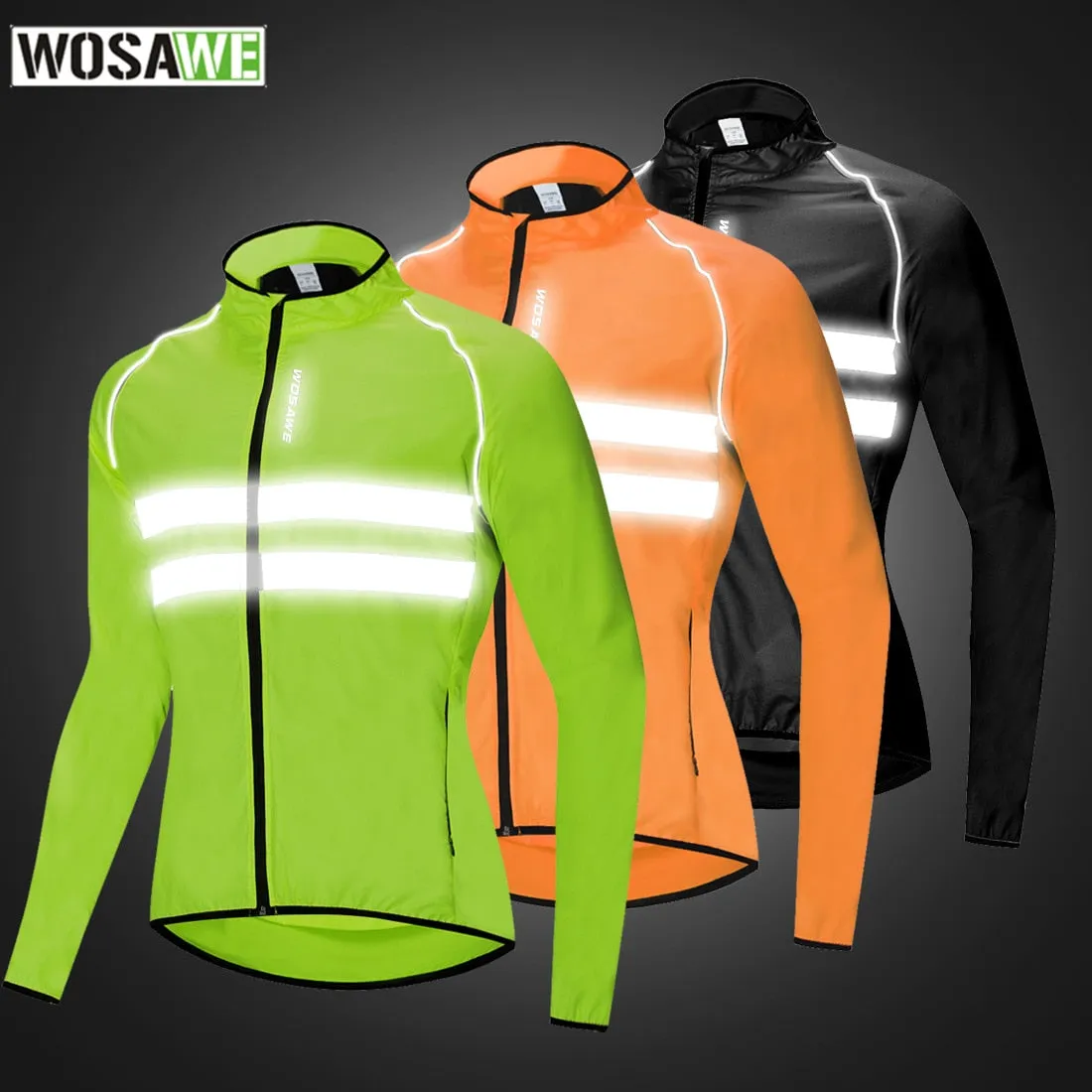 Ultralight Reflective Men's Cycling Jacket Waterproof Windproof