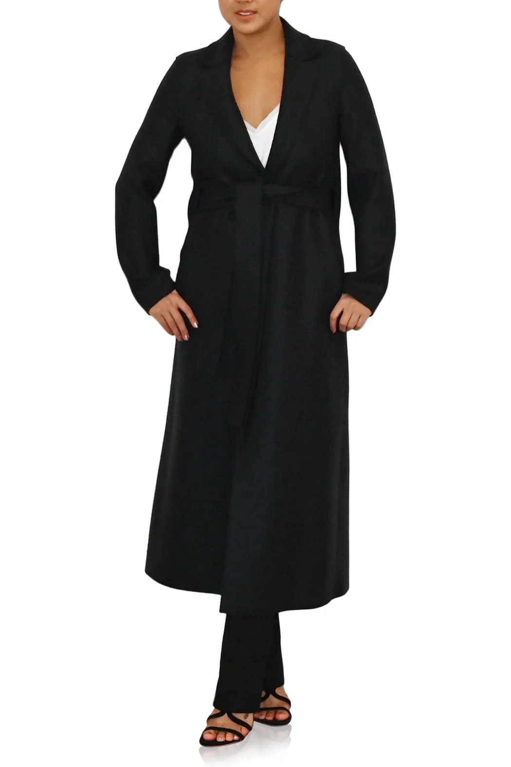 Womens D.B Military Coat Boiled Wool- Anthracite